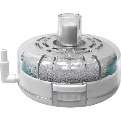 Filtre rond pour aquarium, pompe à eau transparente, système de filtration avancé, aérateur, compatible avec les aquariums terrestres, les bassins et l'élevage de tortues. (1/5)