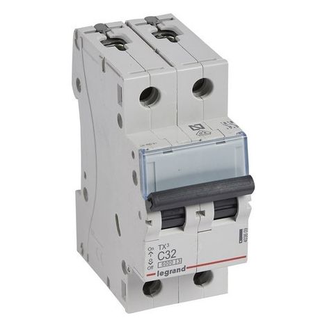 Interruttore automatico TX3 6kA-C 2P 32A