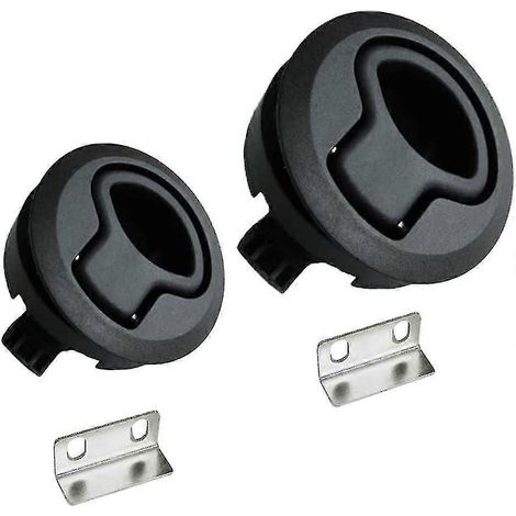 Bateau 1.5" Loquet De Trappe Affleurant En Alliage De Zinc, 2 Pieces Flush Pull Slam Latch Serrure De Poigne De Meuble Loquet Tirette Affleurante Pour (1/3)