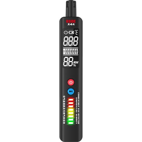 X4A détecteur de gaz Combustible Portable Alarme de Fuite de gaz Naturel détection de la température et de l'humidité de l'air 1 PC (1/5)