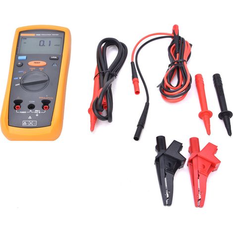 Testeur de résistance d'isolement numérique LCD portable, mégohmmètre professionnel pour électricien, instrument de mesure de résistance avec affichage digital (1/5)