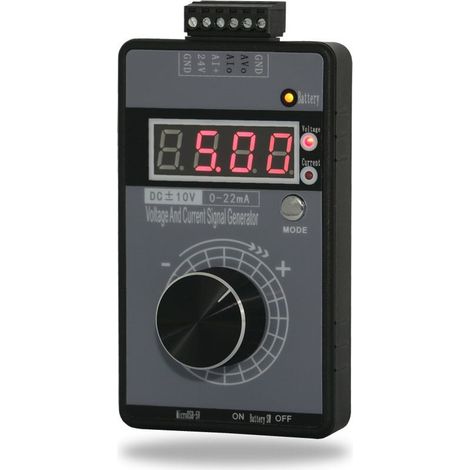 Spannungs- und Stromsignalgenerator, tragbarer digitaler Signalgenerator, 0–10 V, 0–22 mA, einstellbarer Strom und analoger Stromsimulator (1/5)