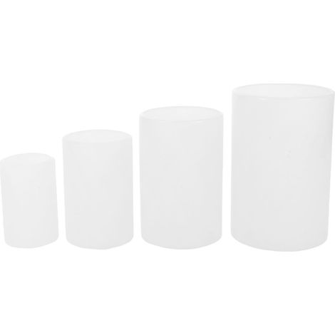 Moule à Bougie Cylindrique en Silicone Lot de 4 Réutilisable, pour Cire, Plâtre et Bougies Parfumées en DIY (1/5)