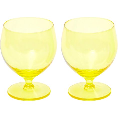 Excelsa calice vino Happy Colour vetro giallo 2 pezzi (1/2)