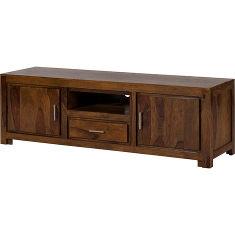 TV-Board Sheesham 180x50x56 braun lackiert METRO LIFE 141 (1/4)