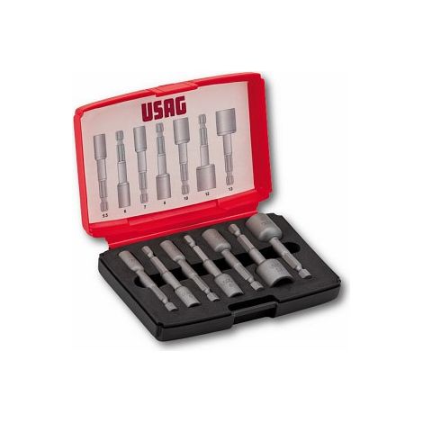 USAG 664 B/S7 KIT SET INSERTI MAGNETICI A BUSSOLA ESAGONALI PER VITI AD ESAGONO (1/6)