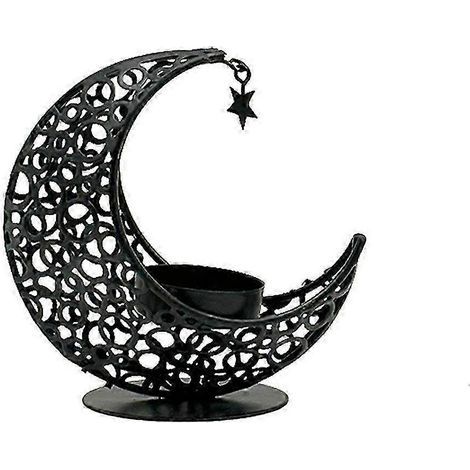 Bougeoir en métal pour la décoration du Ramadan et de l'Aïd Moubarak - Élégant chandelier de style A pour la décoration festive de la maison (1/5)