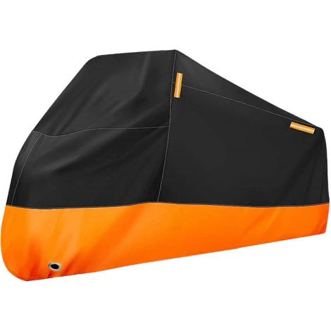 Housse de protection universelle pour moto, toutes saisons, coupe-vent, pour usage extérieur, taille XXXXL (1/5)