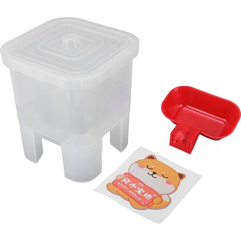 Abreuvoir Automatique [Marque] Modèle Standard Plastique Robuste Sans Électricité pour Chiens Chats Volailles Hygiène Facile (1/4)