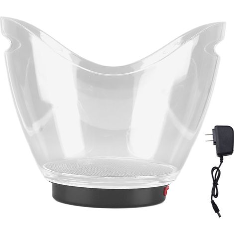 Seau à glace lumineux LED pour KTV, bars, fêtes, boissons, seau à glace transparent pour champagne et bière, grand seau à glace en forme de lingot. (1/5)