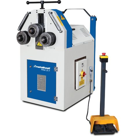 Cintreuse à 3 galets électrique avec 2 galets motorisés positionnement horizontal vertical 1,5 kW 400V Metallkraft PRM35F (1/3)