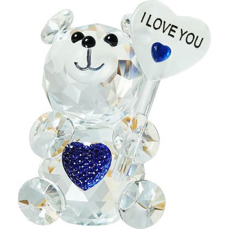 Figurine Ours En Forme De Coeur - Décoration Bureau Étagère Chambre - Thème Amour Valentin - 1 Pièce (1/5)