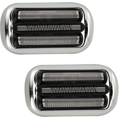 Tête De Rechange 32S Avec Grille Et Lame, Compatible Avec Les Rasoirs Braun Series 3 (3000s, 3010s, 3040s, 3050cc, 3070cc, 3080s, 3090cc)(2pcs 32S) (1/4)