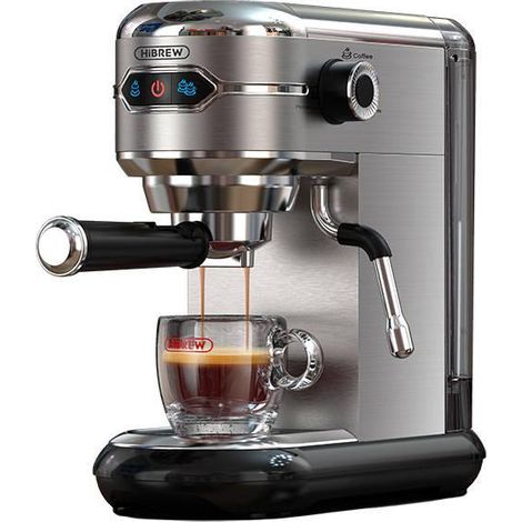 Macchina da caffè HiBREW H11 argento capacità 1,1 L