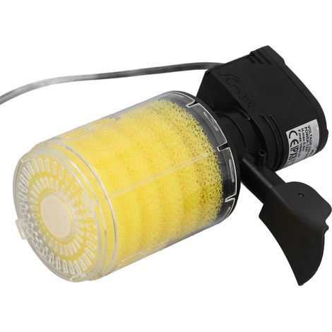 Filtre submersible pour aquarium : filtration efficace, circulation de l'eau optimale, filtre interne pour aquarium avec brassage de l'eau et oxygénation, prise UE 220 V (1/5)