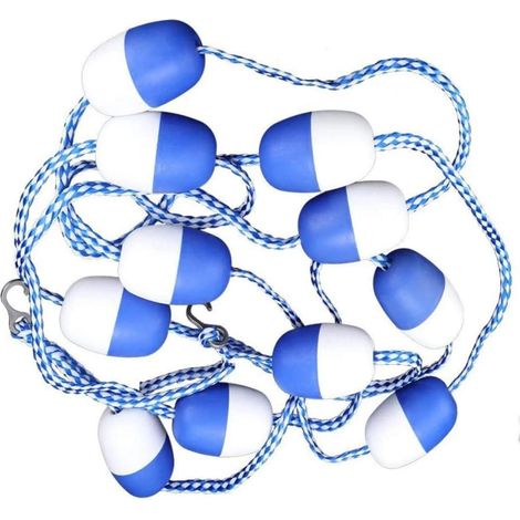 Corde de sécurité pour piscine, boule flottante, crochets, accessoires pour voies navigables, 6 m, usage extérieur (1/5)