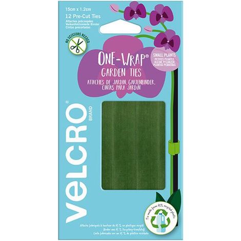 VELCRO Brand VEL-30701-WEU One Wrap Plant Ties 15cm X 1.2m VEL-30701-WEU VEL0552