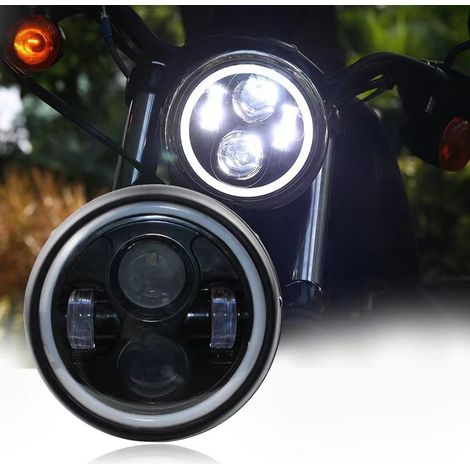 Phare LED rond 7 pouces 150 W H4 H13 6500 K étanche, feux de croisement, 150 W (1/5)