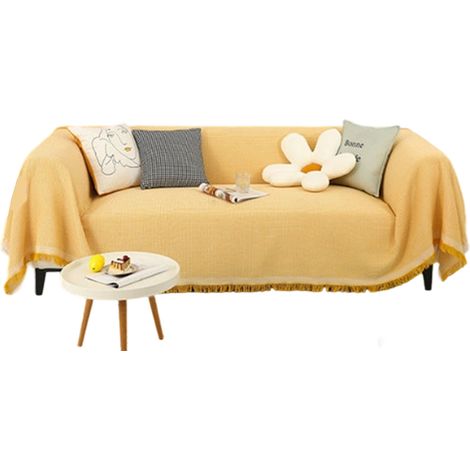 Housse de canapé douce, antidérapante, confortable, anti-poussière, protectrice et élégante pour le salon (1/5)