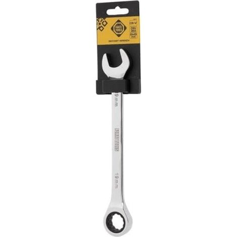 Llave combinada forte 19x19 mm compacta ergonómica
