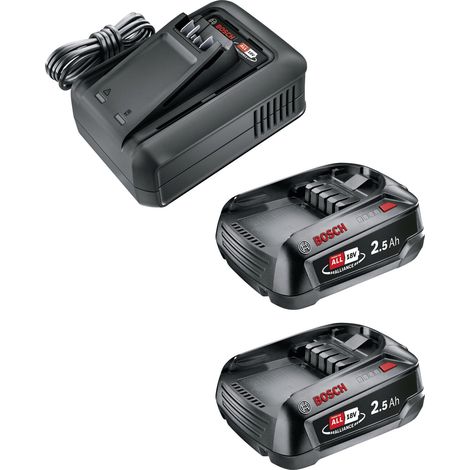 GARDENA 14914-20 Starter Kit QC AL 18V-44 + 2 x 2,5 Ah SoC Batterie pour outil et chargeur 18 V 2.5 Ah Li-Ion