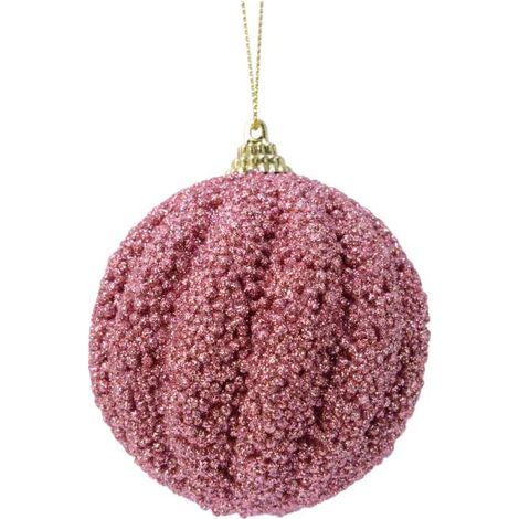 Sfera extra glitter Rosa 80mm