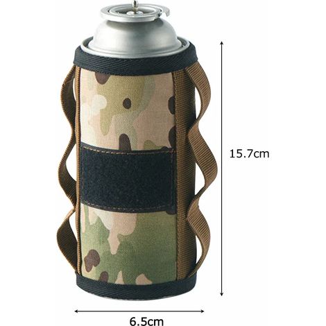 Housse de protection pour bidon d'essence de camping, manchon tactique pour bouteille de carburant, housse de protection antichute pour bidon d'essence de camping, réchauds portables (1/2)