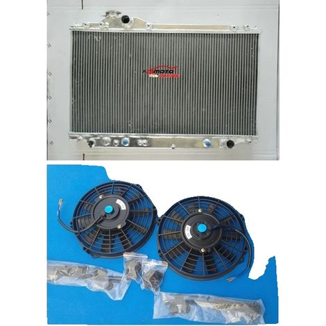 Radiador de aluminio, dimensiones del núcleo: 730 mm × 400 mm × 50 mm, dimensiones totales: 755 mm × 490 mm × 65 mm, diámetro de la salida superior: 32 mm, diámetro de la salida inferior: 35 mm (1/5)
