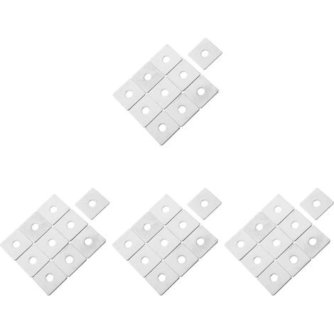 4 Ensembles Laveuse Carrée En Acier Inoxydable Plâtre Devoir Attache Lourd Travail Du Platre Rondelles En Acier Inoxydable En Métal Laveuse De Plaque 10 Pièces  4
