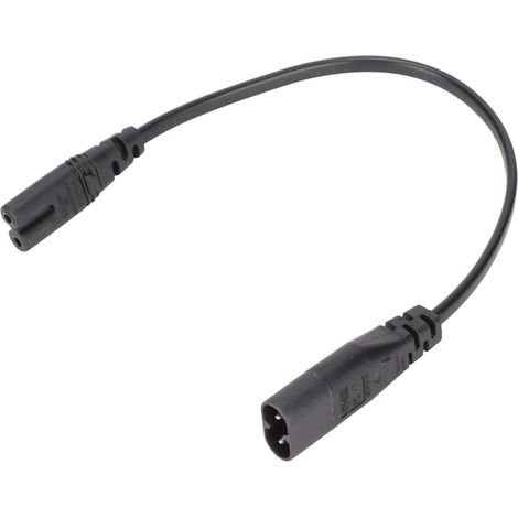 Câble d'extension IEC320 C8 vers C7 pour ordinateur portable, imprimante, moniteur et enceintes - 0.3m / 1.0ft (1/5)