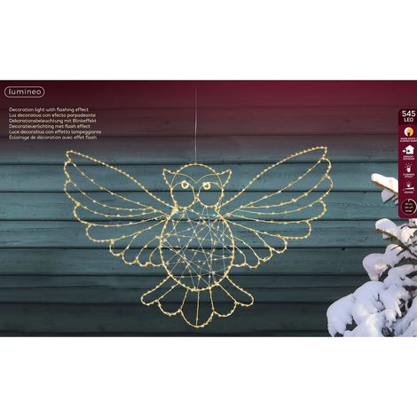 Micro LED Eule metall L: 1 cm W: 84 cm H: 55 cm ww/kw (1/2)