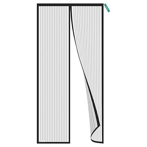 Zanzariera professionale per porta del balcone 70x200 cm, zanzariera nera per porta del balcone, non richiede foratura, tenda magnetica, repellente per zanzare, goditi l'estate (1/5)