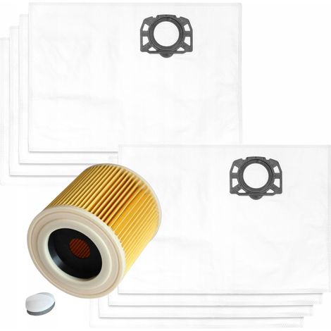 Kärcher Sacs Synthétiques Pour Aspirateur - 8 Pièces - Filtre Inclus - Microfibre - Accessoires Aspirateur (1/5)