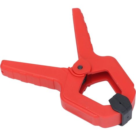 Pince bois 2" plastique/caoutchouc noir/rouge, pour menuiserie (1/5)