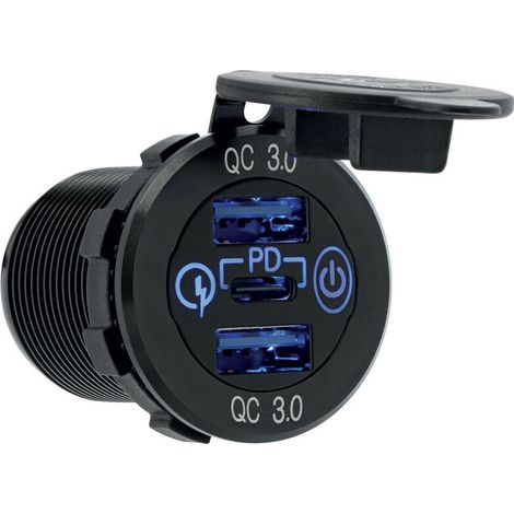 Prise USB / USB-C 12/24 Volts 20A (1/5)