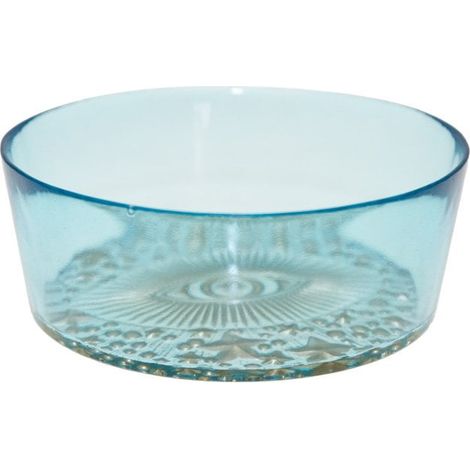 Bol en Verre Bleu Turquoise Motif Œil - Bol à Soupe et de Table Élégant 15 x 15 x 6 cm - PANGIVO (1/5)