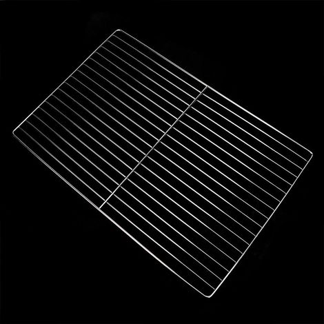 Large Stainless Steel Non-Stick BBQ Rack - Durable Barbecue Mesh Grill Net for Ovens (30 x 45 cm) (1/5)