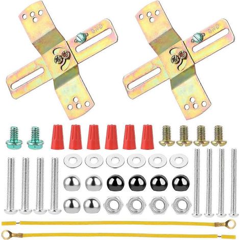 2 jeux de supports de fixation pour luminaires, avec vis -- (1/5)