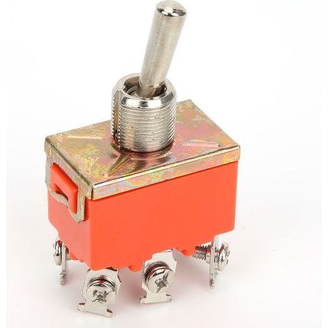 Lot de 10 mini interrupteurs à bascule E TEN1321 AC 250V 15A 6 broches 2 positions ON ON (1/5)
