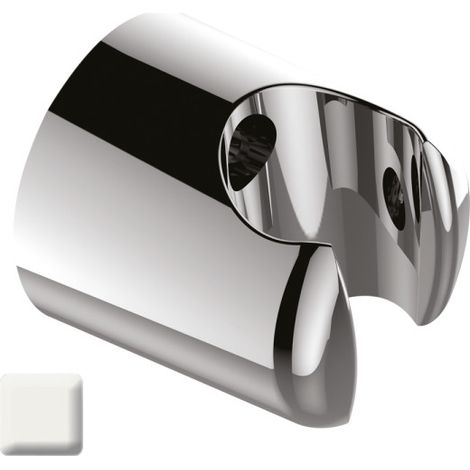 Support mural ABS fixe pour douchette blanc mat - BOSSINI C03000045 (1/2)
