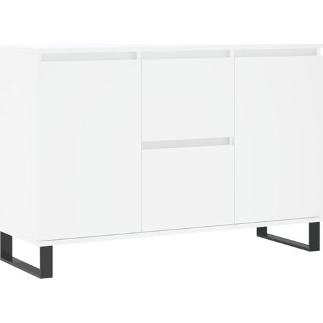 Credenza cassettiera cassettiera mobile contenitore organizer cucina soggiorno soggiorno 104 x 35 x 70 cm derivati del legno bianco 020030185