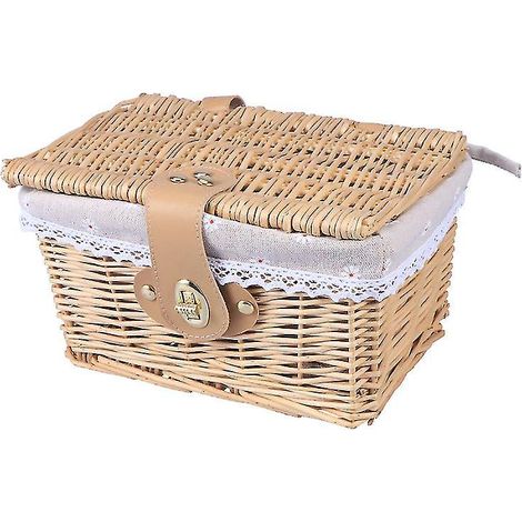 1 boîte de rangement en osier (1/3)