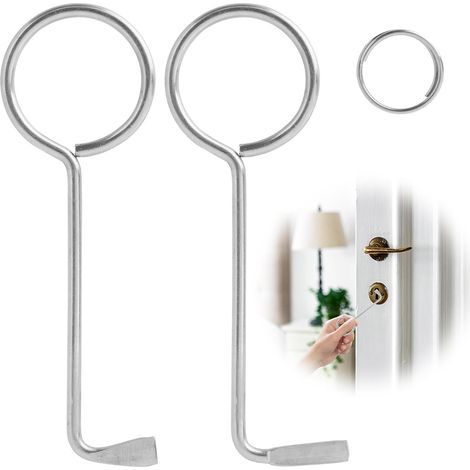 Hauptschlüssel, polierter Stahl, Einsteckschloss, Innentür, Profi-Set (1/5)