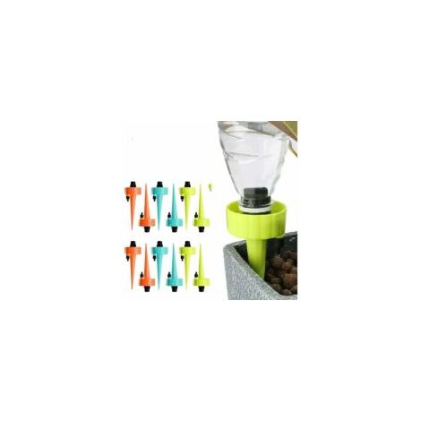 12-teiliges, verstellbares Tropfbewässerungsset, automatische Tropfbewässerung für Pflanzen und Urlaub mit Steuerventil für Garten und Haus im Innen- und Außenbereich - Crezuo (1/4)