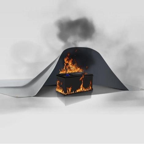 Lithium Fire Retardant Battery Cover, Quick and Simple Way to Insulation and Extinguish Small Fires Fire Protection for Scooter and Electric Bike (1/5)