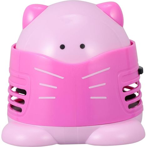 Leichter Schreibtischstaubsauger aus Kunststoff en Rosa mit (1/5)