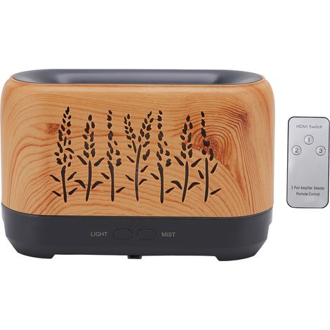 Diffuseur d'arômes portable silencieux de 200 ml avec télécommande, idéal pour la maison, le bureau ou le yoga (prise britannique 100-240 V). (1/5)
