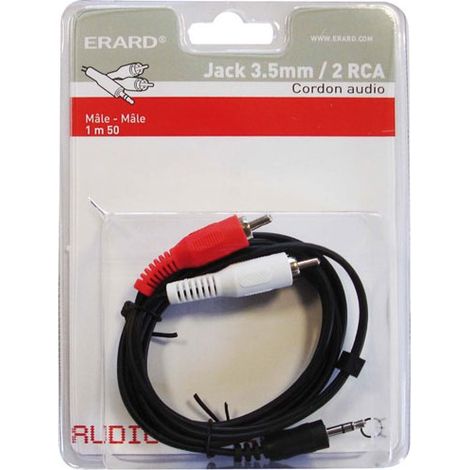 Erard - jack3.5mm/2rca-1m50 - 721525 - 3700117215256 (1/3)