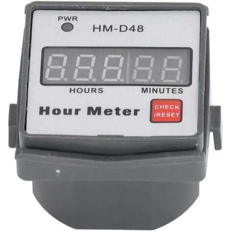 Compteur horaire Affichage numérique 0999.99h Minuterie Compteur horaire AC 220V pour équipement moteur