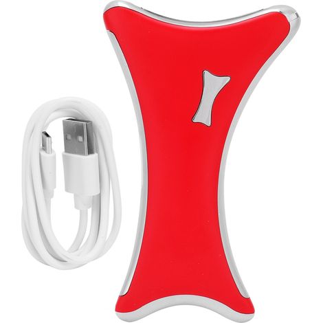 Plaque de Gua Sha Électrique LED, Massage Vibrant et Chauffant USB, Outil de Beauté Rouge (1/5)